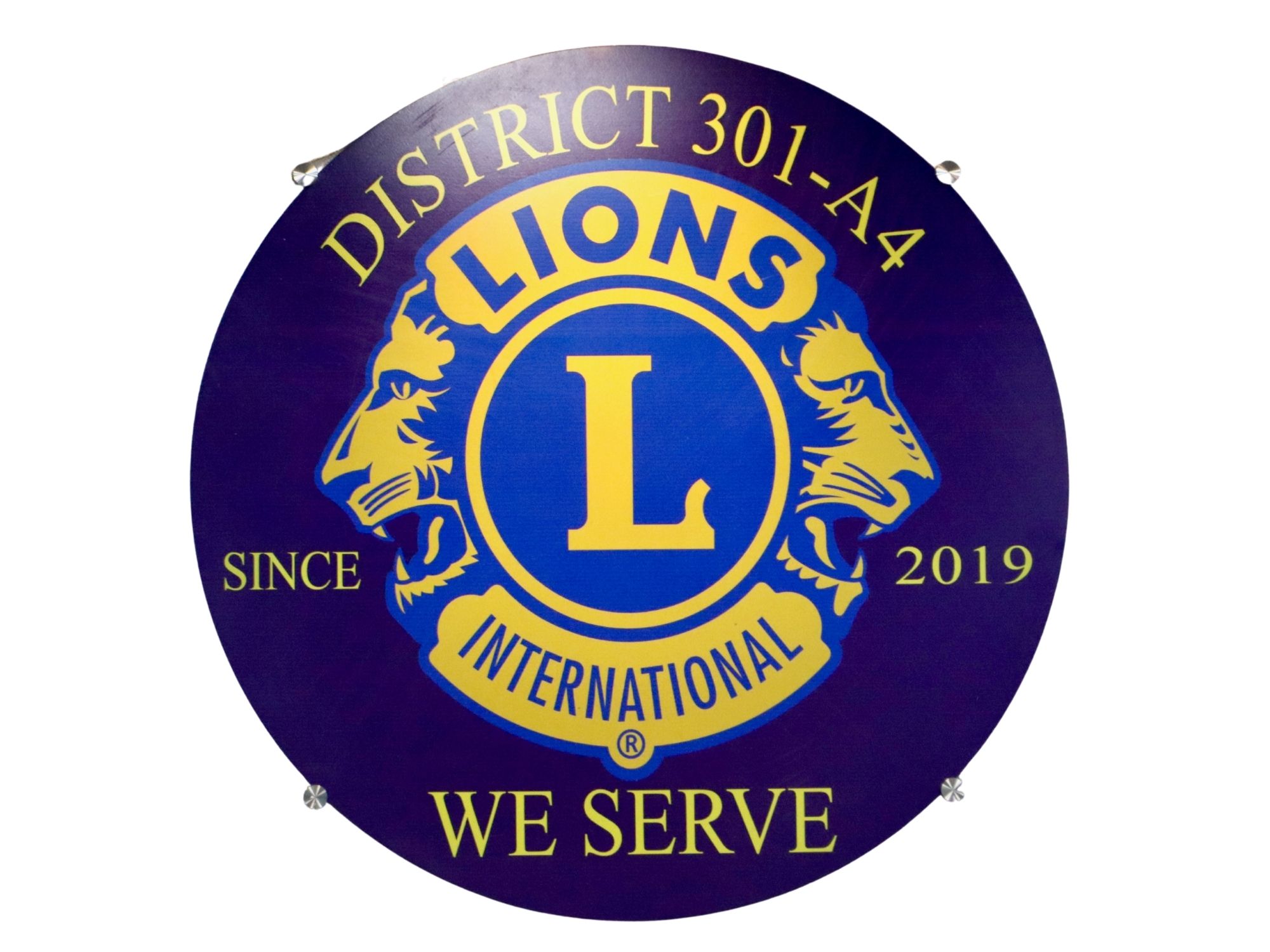 District 301-A4 Lions International emblem